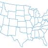Mapa mudo de Estados Unidos